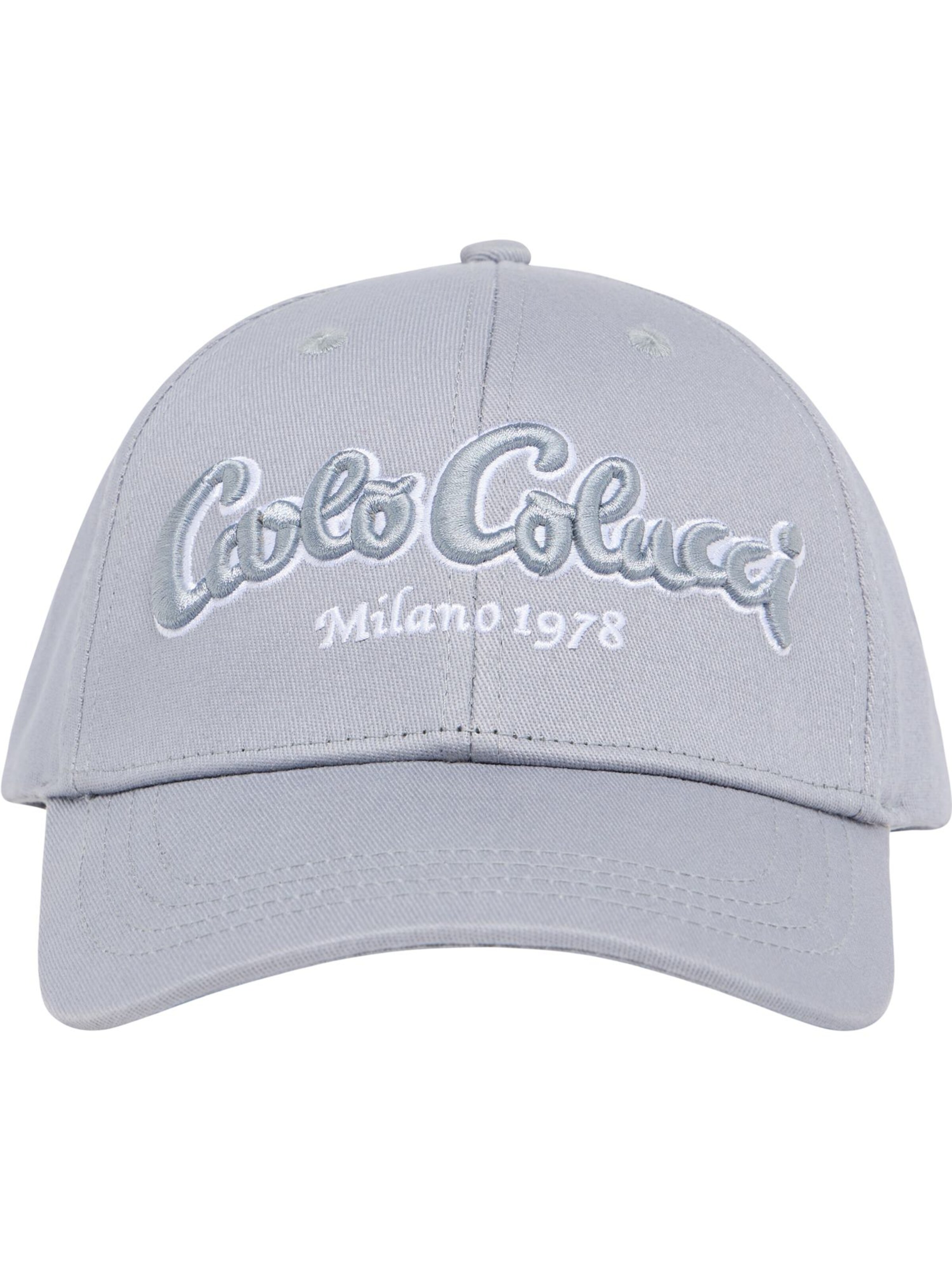 Carlo Colucci Cap 'Elezi' in Grau: Vorderseite