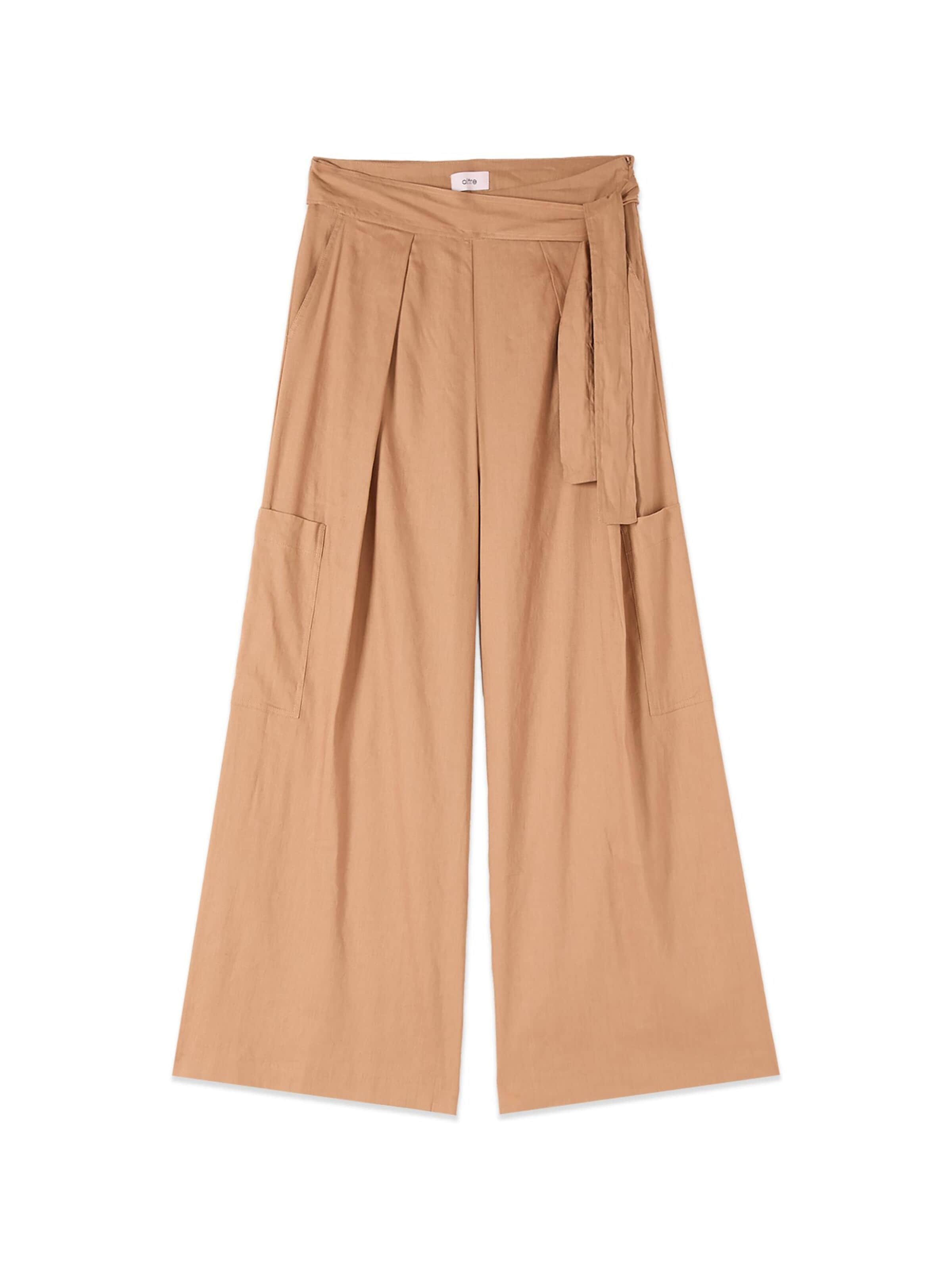 oltre Baggy Broek in Beige: voorkant