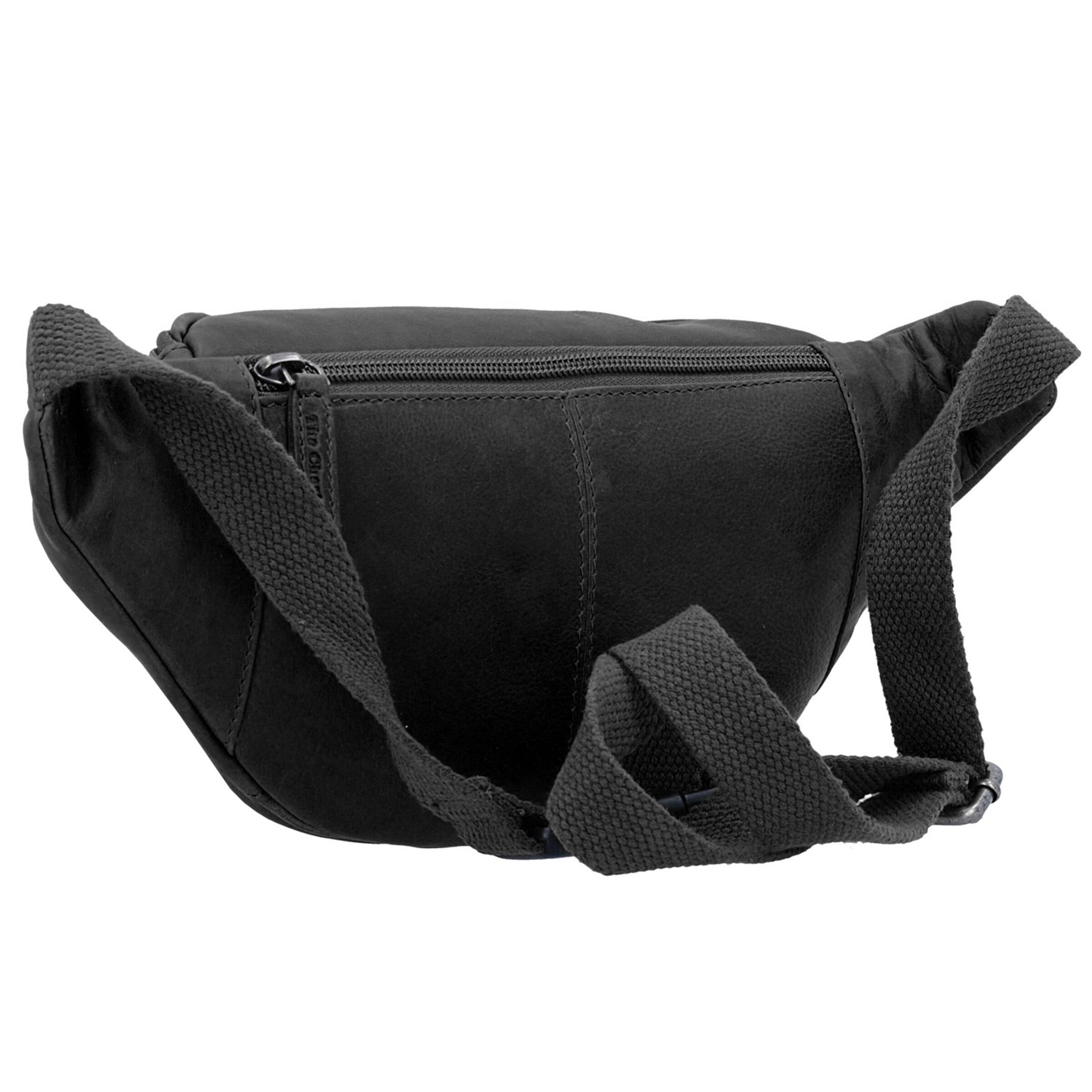 The Chesterfield Brand Fanny Pack 'Wax Pull Up Jack' in Black