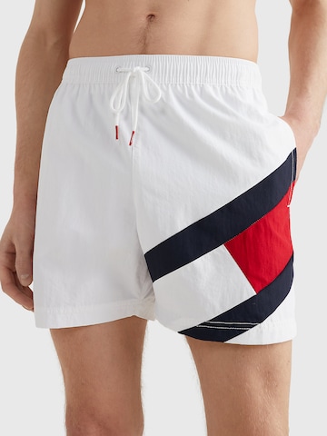 Tommy Hilfiger Underwear Board Shorts in White: front