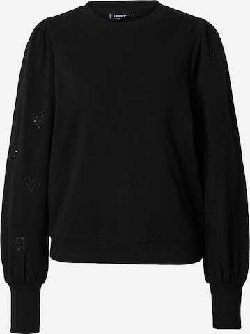 ONLY Sweatshirt in Black: front