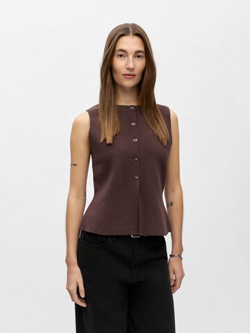 OBJECT - Chaleco 'OBJREYNARD' en marrón: frente