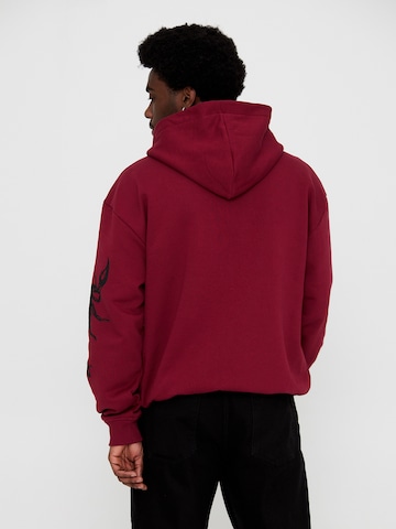 Multiply Apparel Zip-Up Hoodie 'SCORPIO' in Red