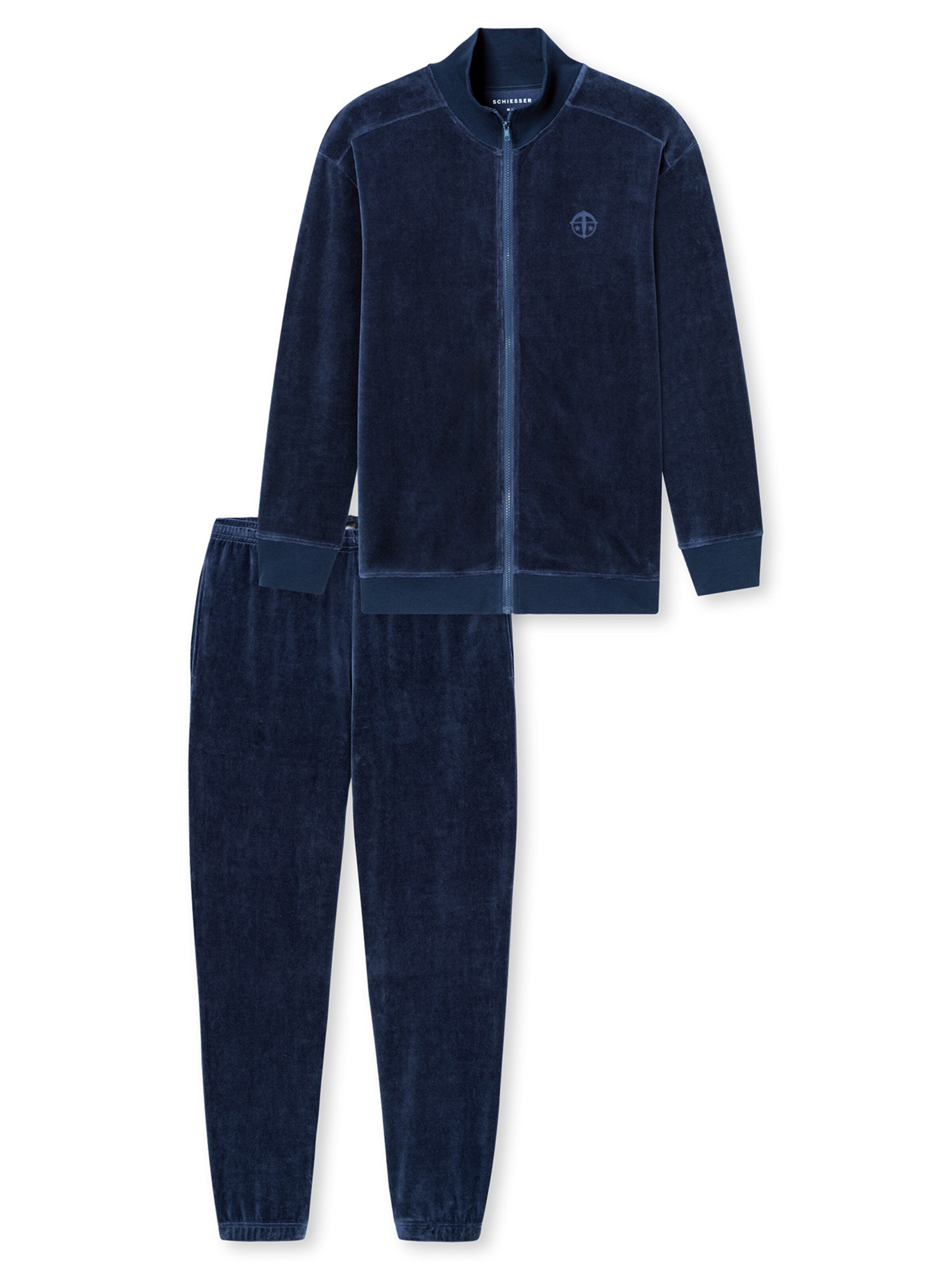 SCHIESSER Loungeanzug ' Casual Nightwear ' in Blau: Vorderseite