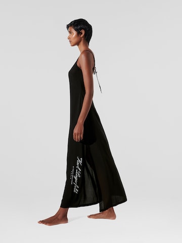 melns Karl Lagerfeld Pludmales kleita