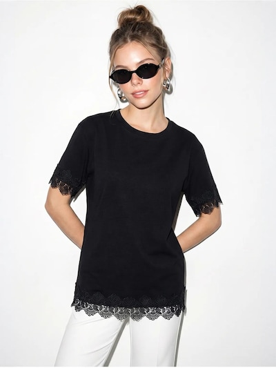 Maglietta 'T-Shirts' in S Bianco Lucci di colore nero, Visualizzazione prodotti
