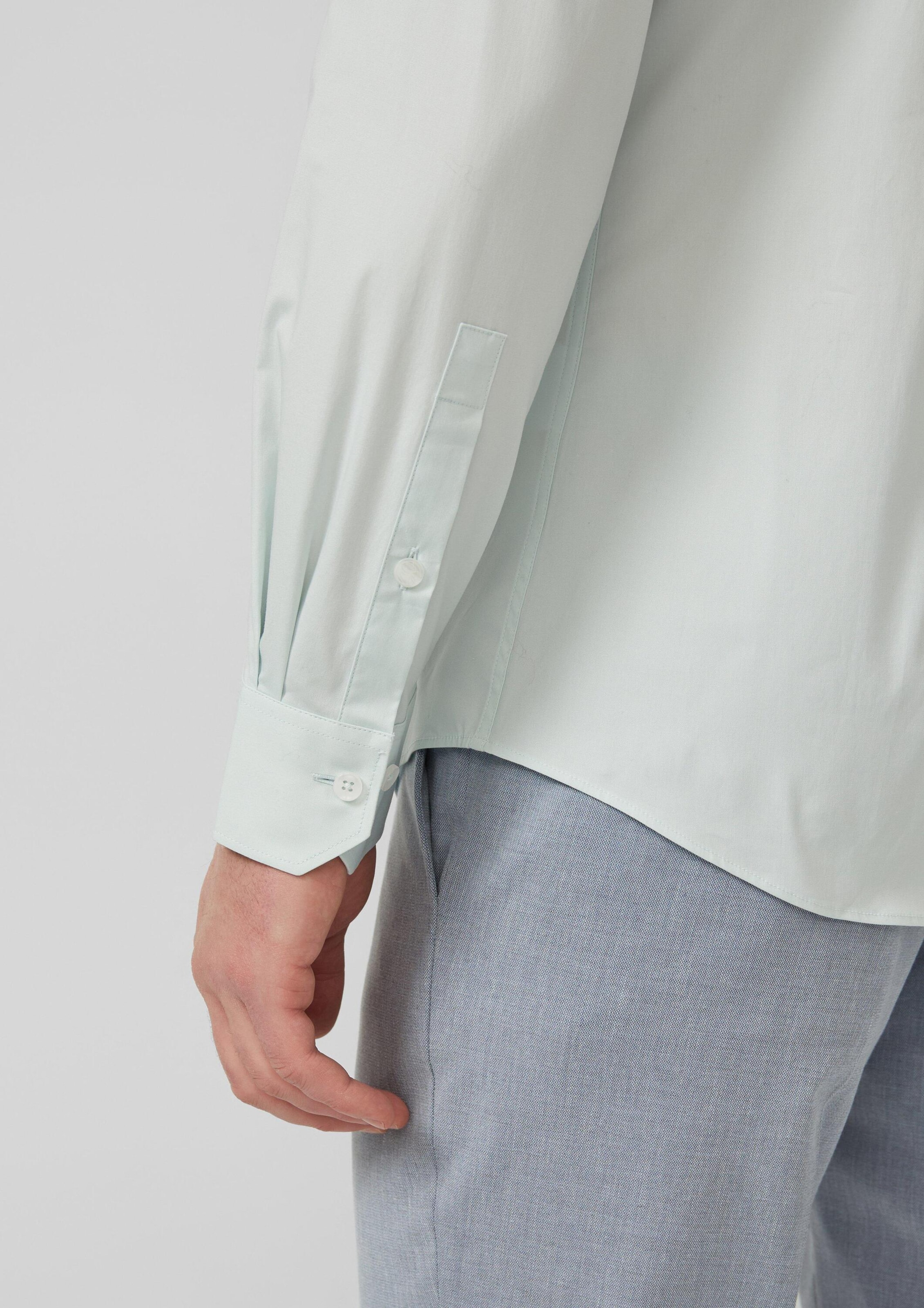 s.Oliver Regular fit Button Up Shirt in Blue