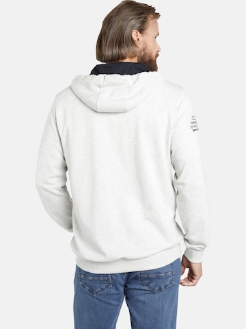 Jan Vanderstorm Zip-Up Hoodie 'Abbe' in Grey