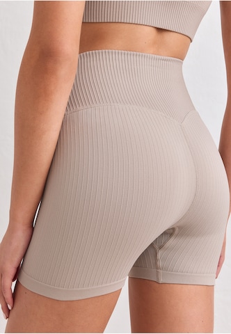 Skinny Pantalon de sport Aim'n en marron