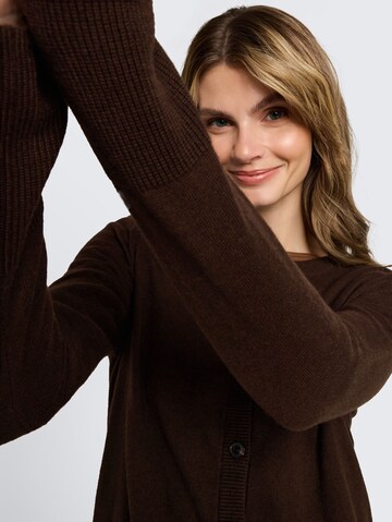 TOM TAILOR Strickjacke in Braun