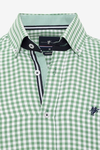 DENIM CULTURE Regular fit Overhemd 'TONEY' in Groen