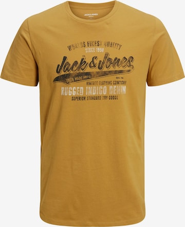 JACK & JONES T-Shirt 'BOOSTER' in Braun: predná strana