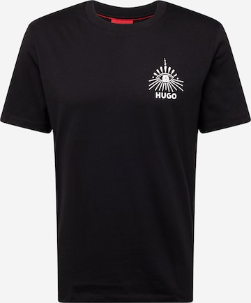 T-Shirt 'Dedico' HUGO en noir : devant