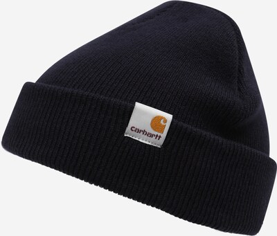 Carhartt WIP Bonnet 'Stratus' en bleu marine / miel / blanc, Vue avec produit