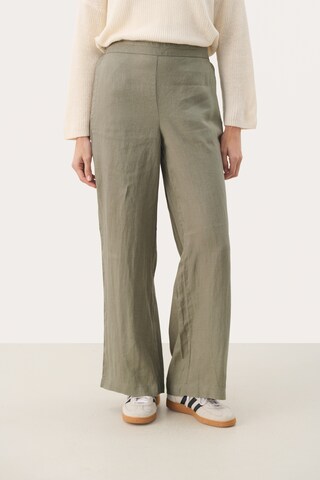 Part Two Wide leg Broek 'Elna' in Groen