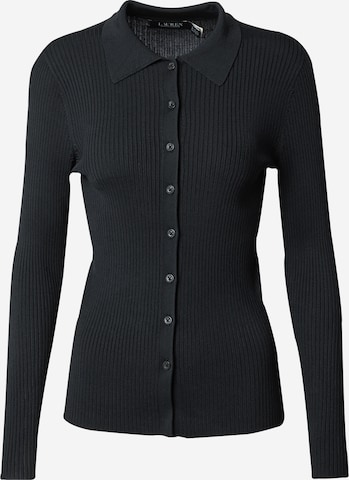 Cardigan Lauren Ralph Lauren en noir : devant