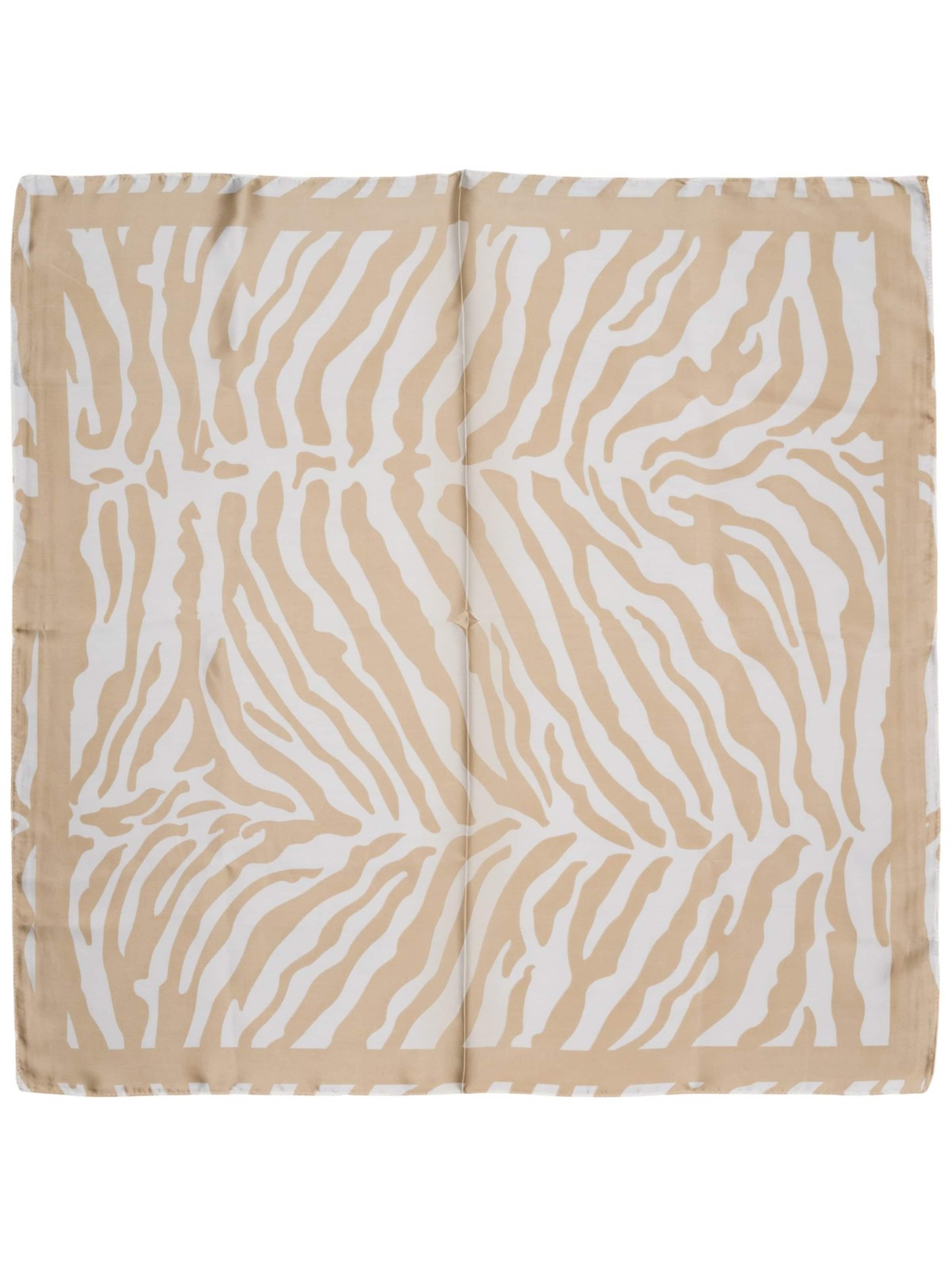 styleBREAKER Tuch 'Halstuch Zebra Muster Satin Optik'‌‌‌‌‌‌‌ in Braun