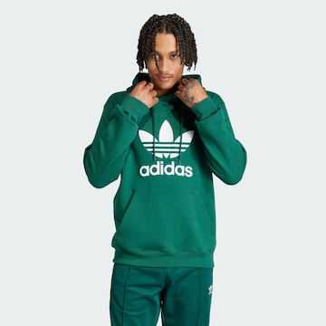 ADIDAS ORIGINALS Sweatshirt 'Adicolor Classics Trefoil' in Green: front
