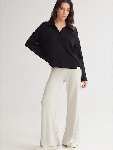 évasé Pantalon 'Frosty' 4TAILORS en blanc