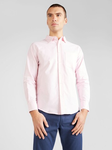 AÉROPOSTALE Regular fit Риза в розово: отпред