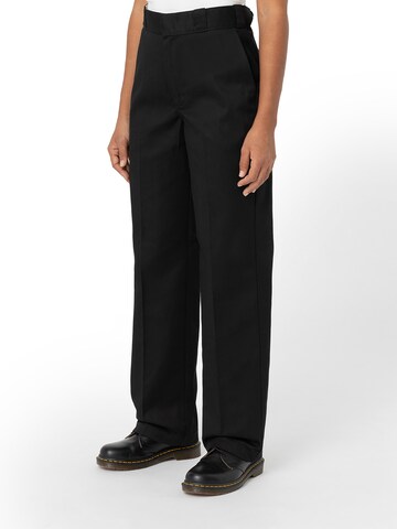 DICKIES Regular Pleated Pants '874' in Black