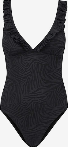 Triangle Maillot de bain 'RUFFLE' Shiwi en noir : devant