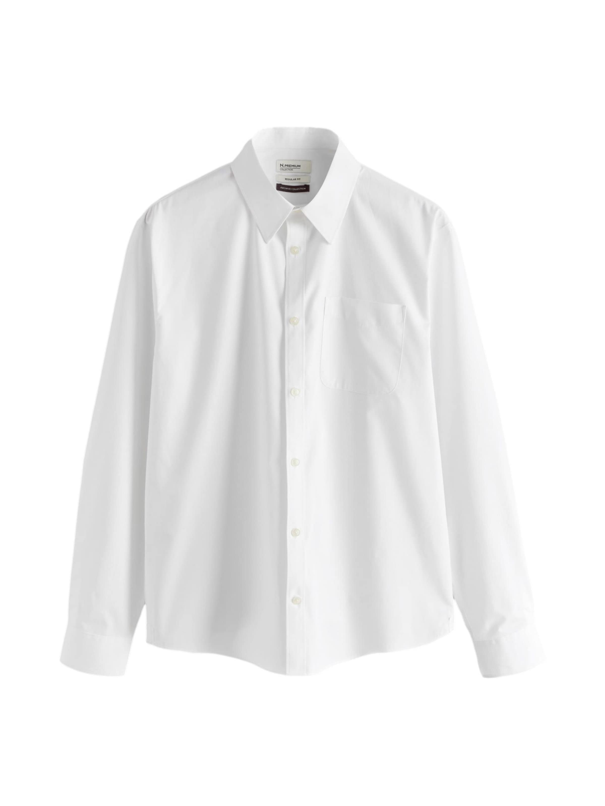 Next Chemise 'Archive' en S en blanc, Vue avec produit