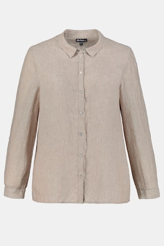 Ulla Popken Blouse in Bruin: voorkant