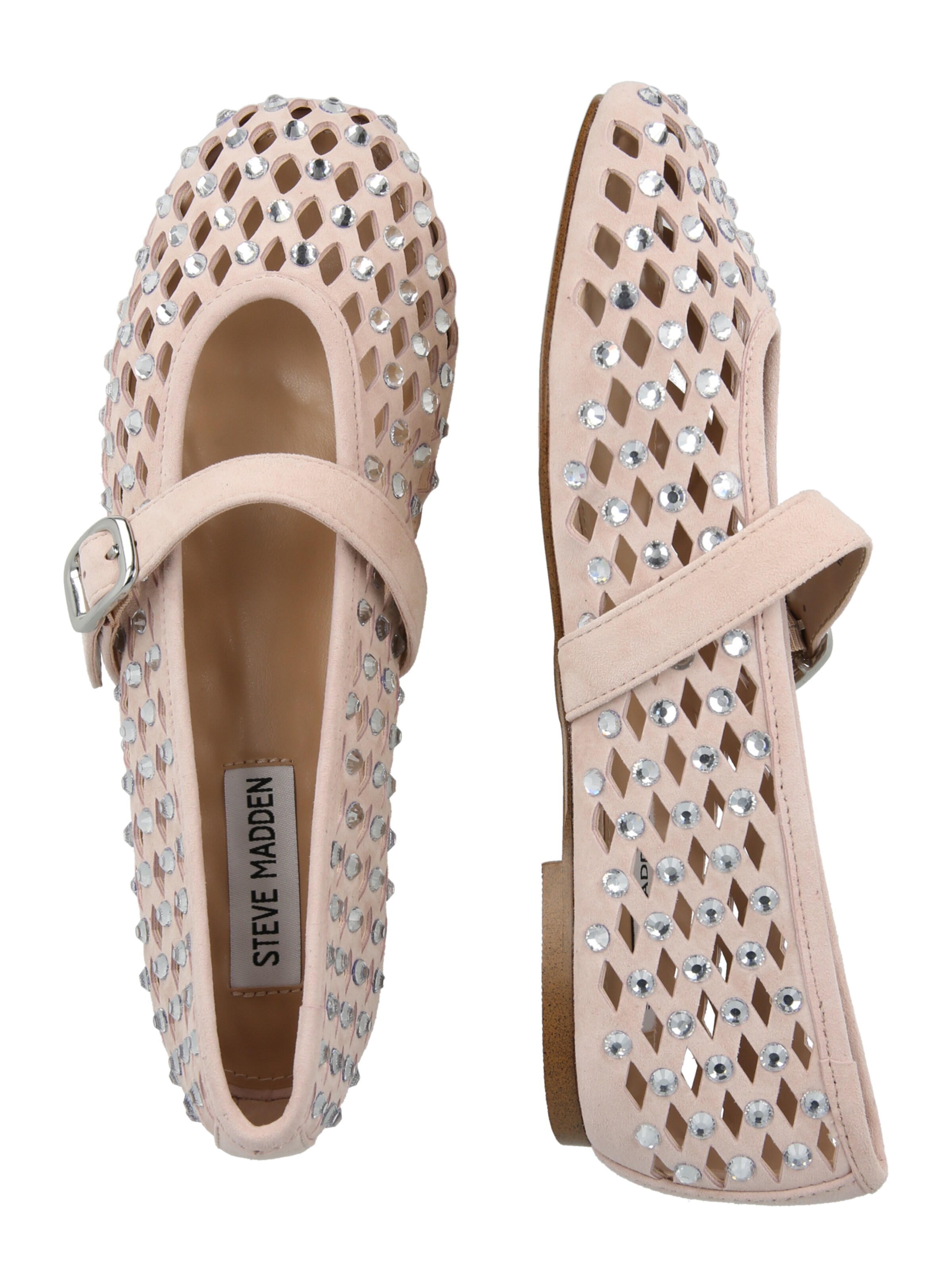 STEVE MADDEN Ballerina met riempjes 'Rerun' in Roze