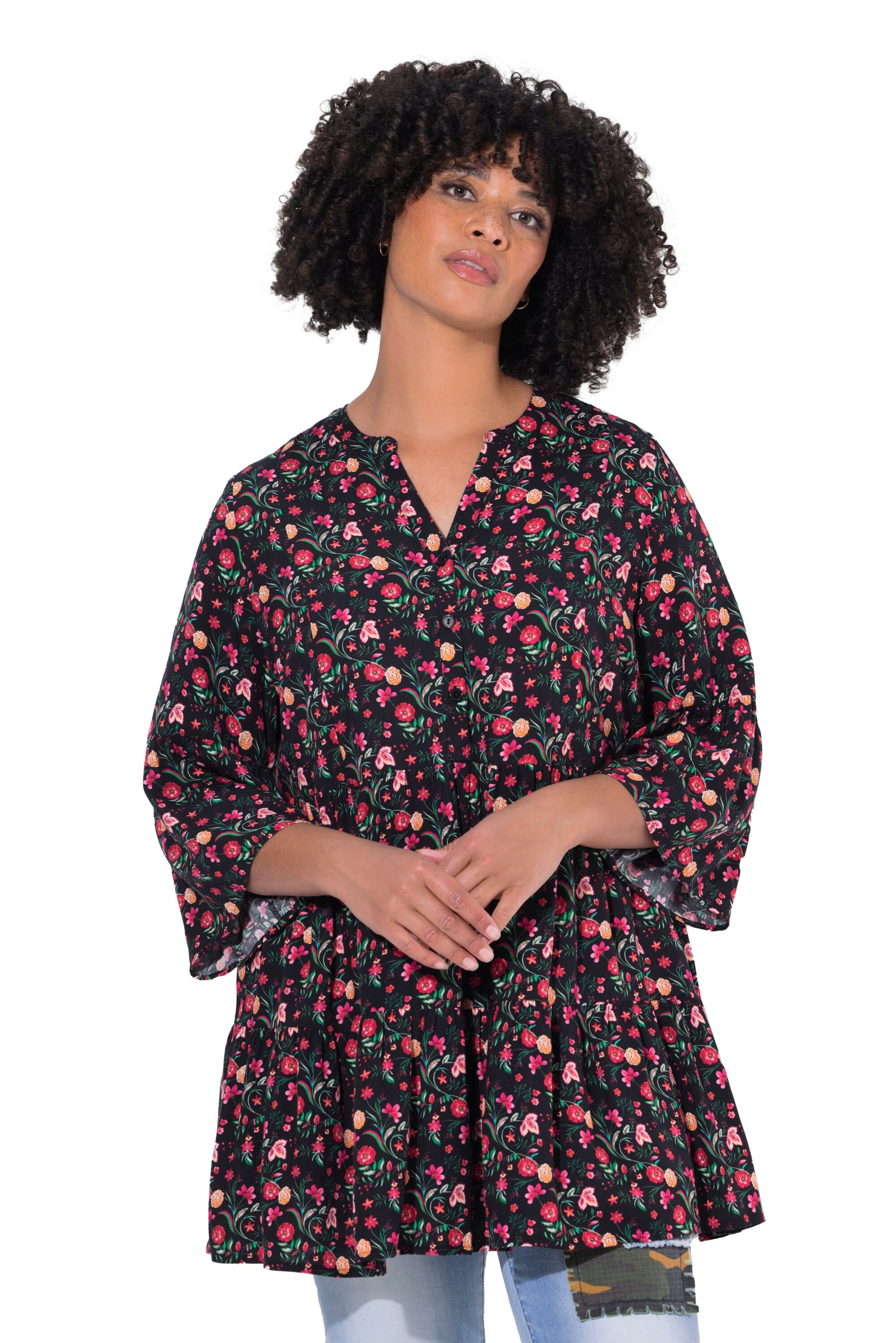 Angel of Style Tuniek in Zwart: voorkant