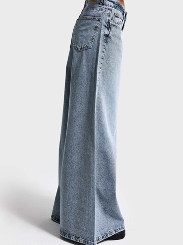 IT'S BASIC Wide leg Jeans 'ELEPHANT LEG LOW RISE JEANS' in Blue