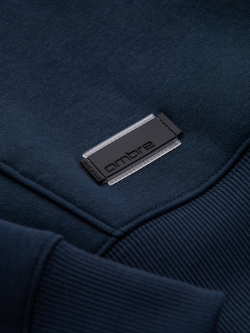 Sweat-shirt Ombre en bleu