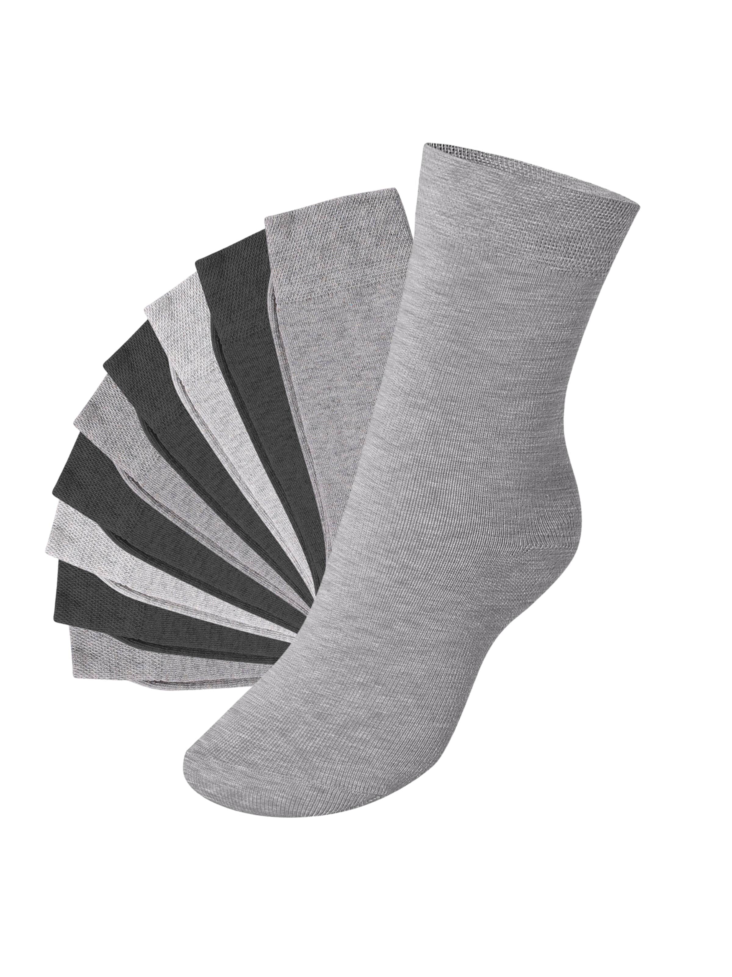 footstar Socks 'EVERYDAY!' in Grey: front