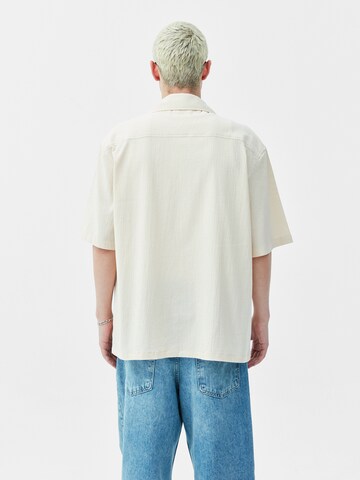 VAMOS CLO Comfort Fit Hemd 'Bleeding Heart' in Beige