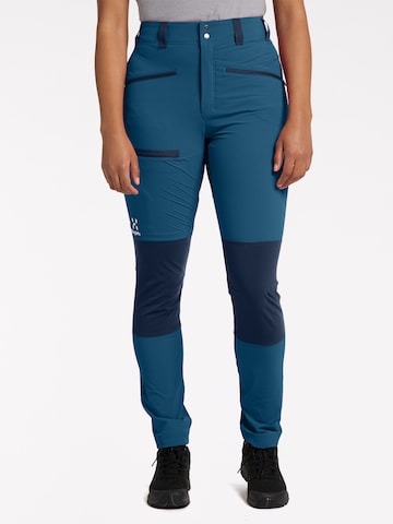 Haglöfs Regular Outdoor Pants in Blue: front