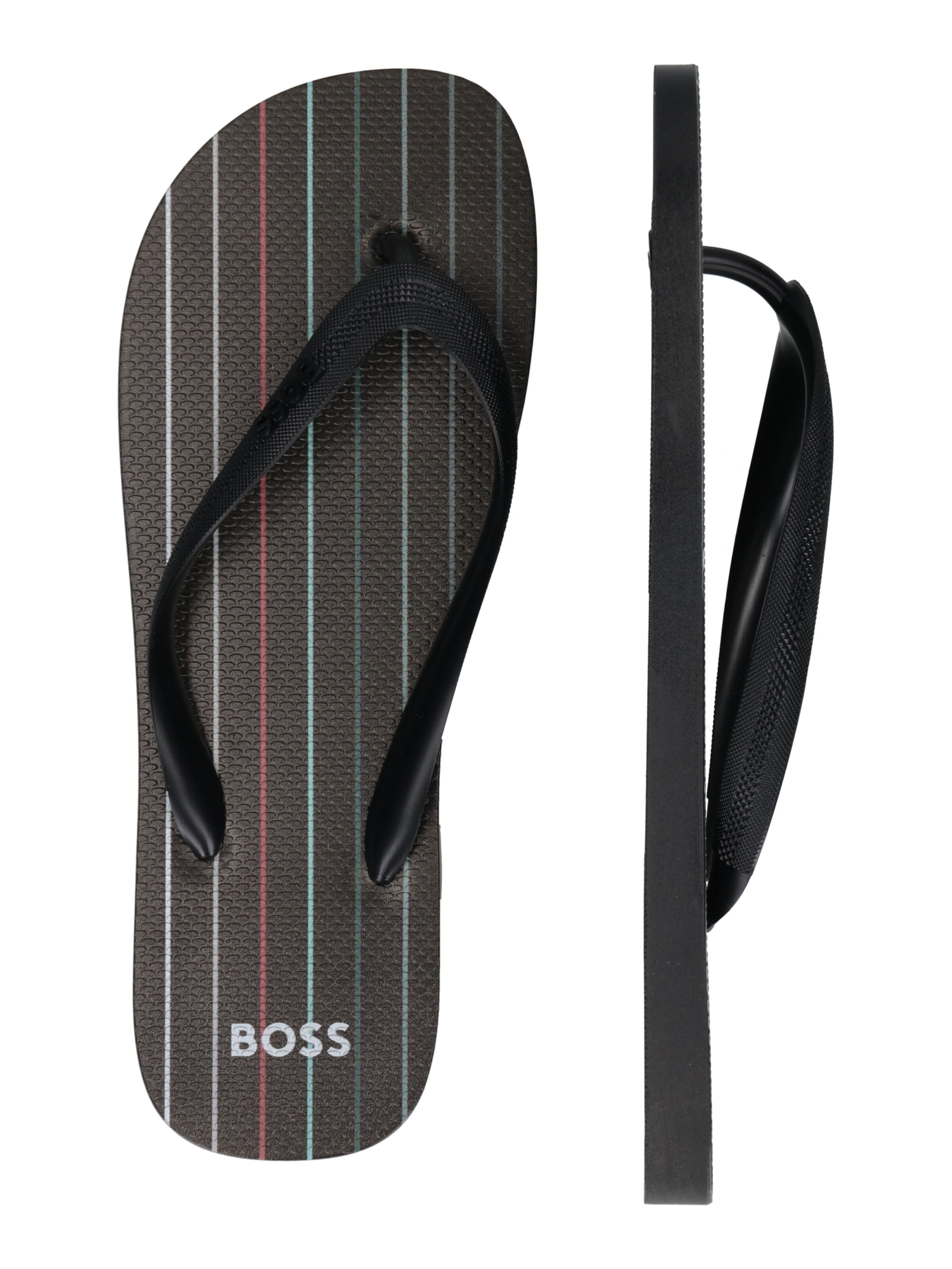 Männer Offene Schuhe BOSS Orange Zehentrenner 'Pacific' in Schwarz - QQ35948 Männer Offene Schuhe BOSS Orange Zehentrenner 'Pacific' in Schwarz - QQ35948