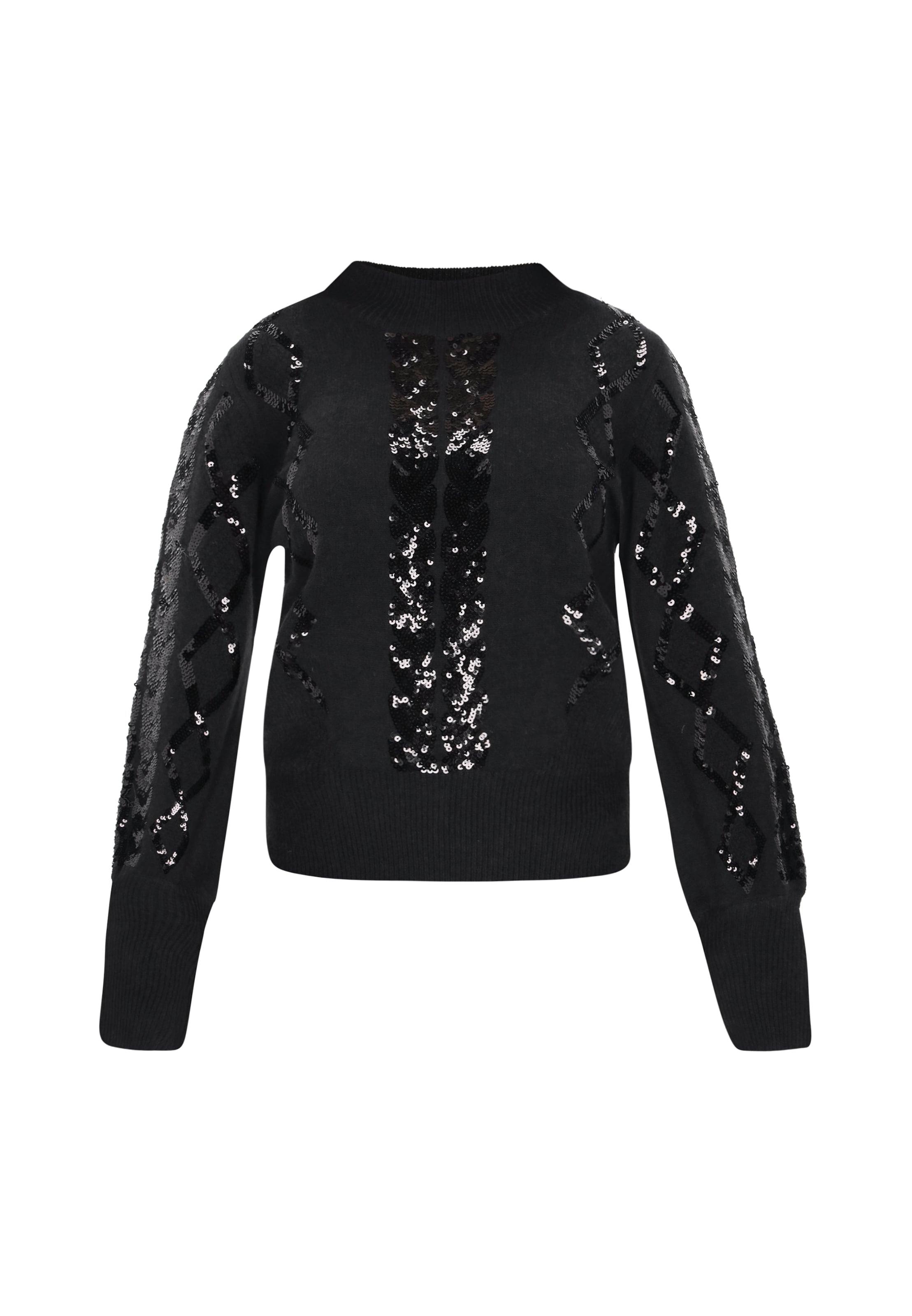 faina Pullover in Schwarz: Vorderseite