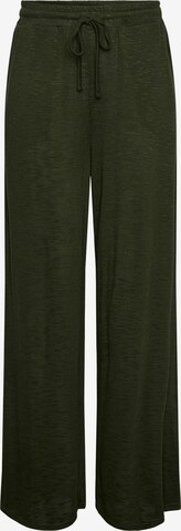 PIECES Loose fit Trousers in Green: front