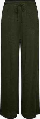 Loosefit Pantalon PIECES en vert : devant