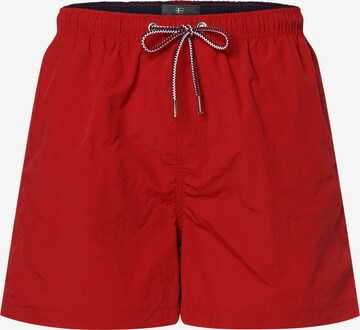 Shorts de bain Nils Sundström en rouge : devant