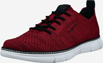 Baskets basses bugatti en rouge : devant