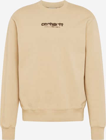 Carhartt WIP Sweatshirt 'Ink Bleed' in Brown: front