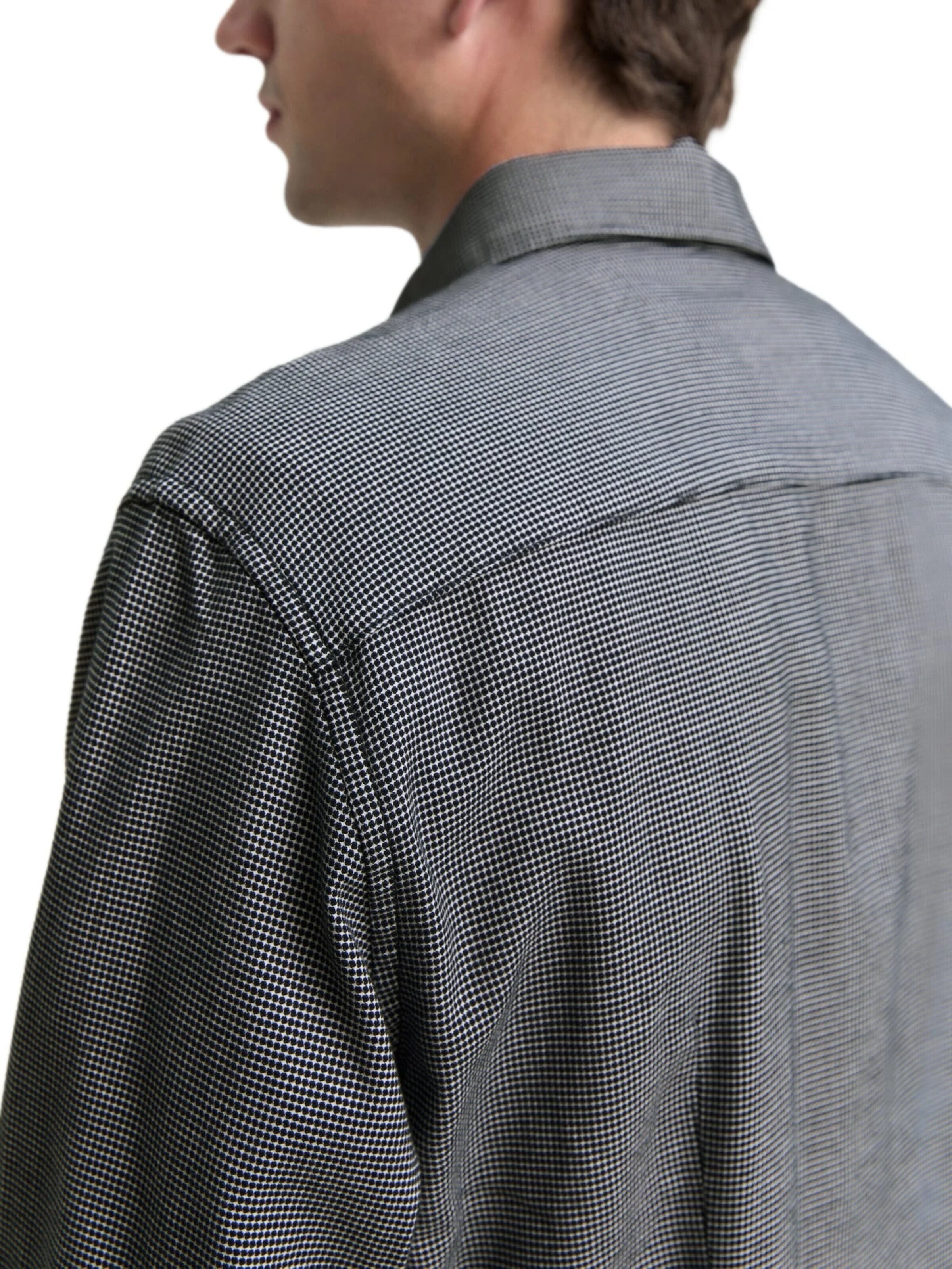 TOM TAILOR Comfort fit Button Up Shirt in Blue: front