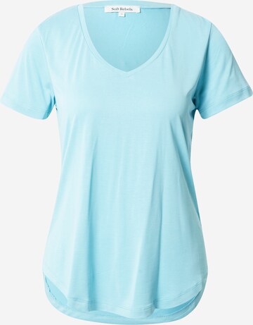 Soft Rebels T-Shirt 'Ella' in Blau: predná strana