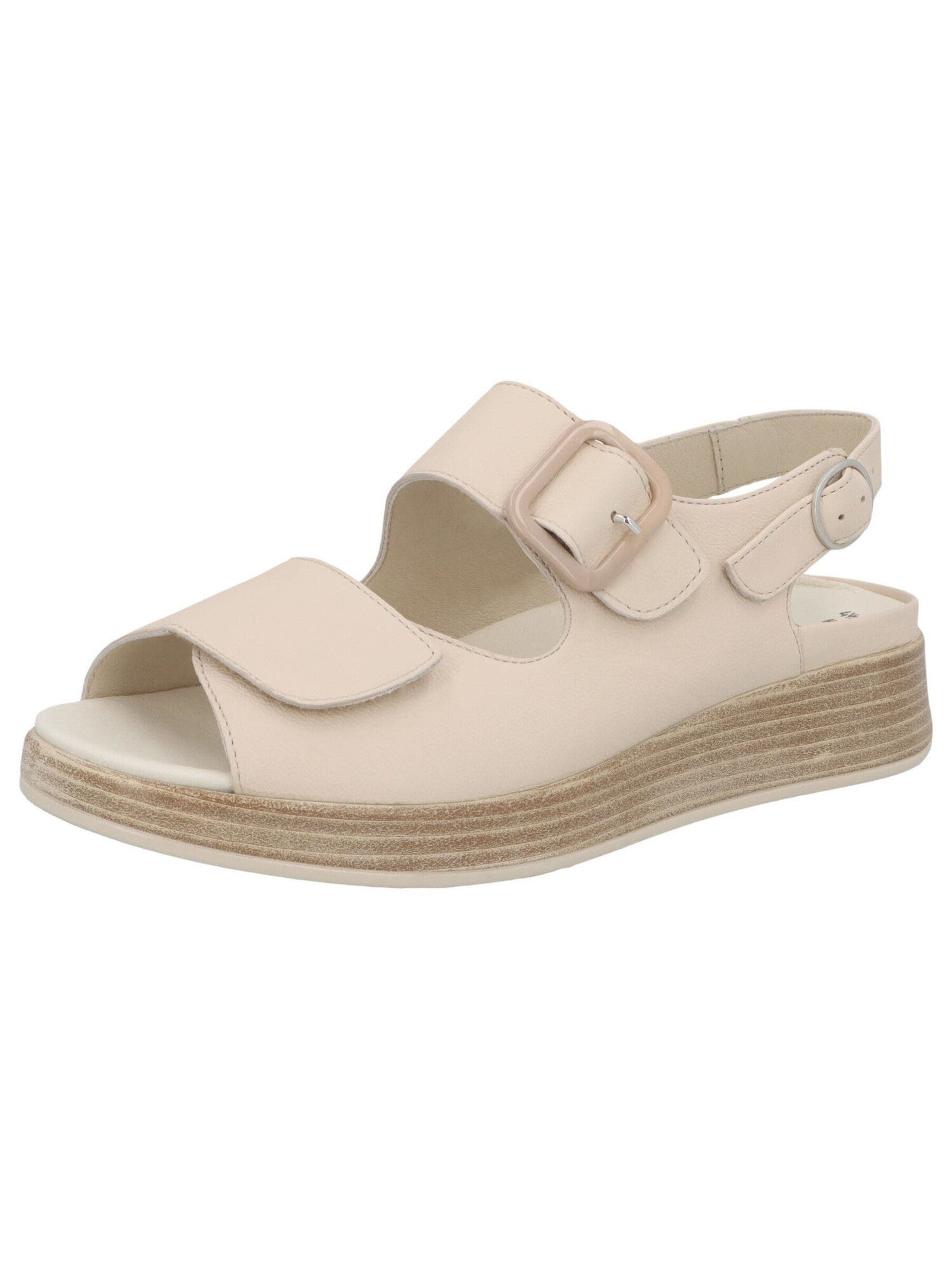SOLIDUS Sandalette 'Hannah' in Beige: Vorderseite
