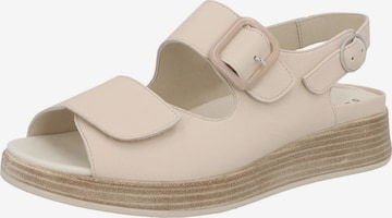 SOLIDUS Sandalette 'Hannah' in Beige: Vorderseite