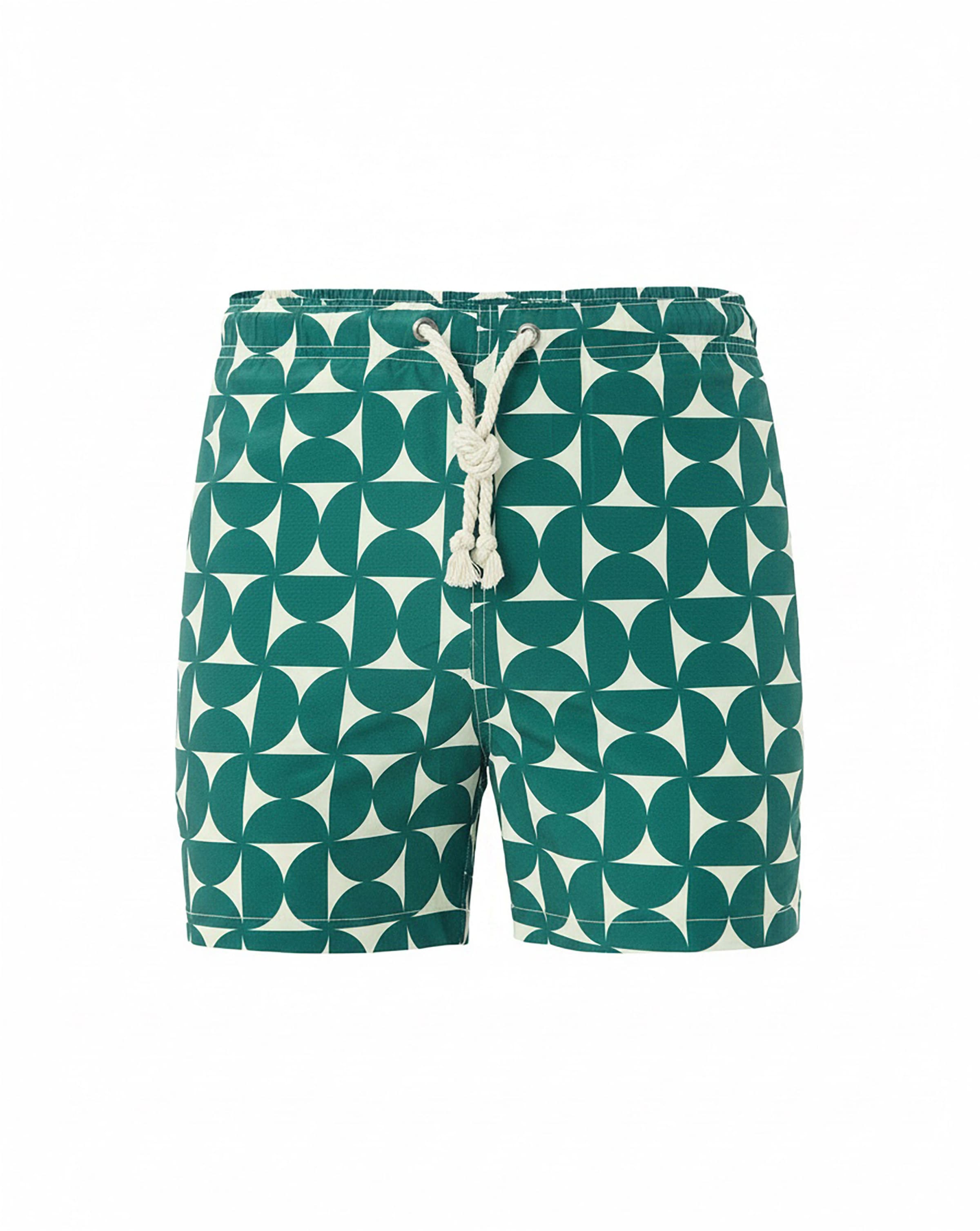 Gassa d'Amante Zwemshorts 'Ischia' in Groen: voorkant