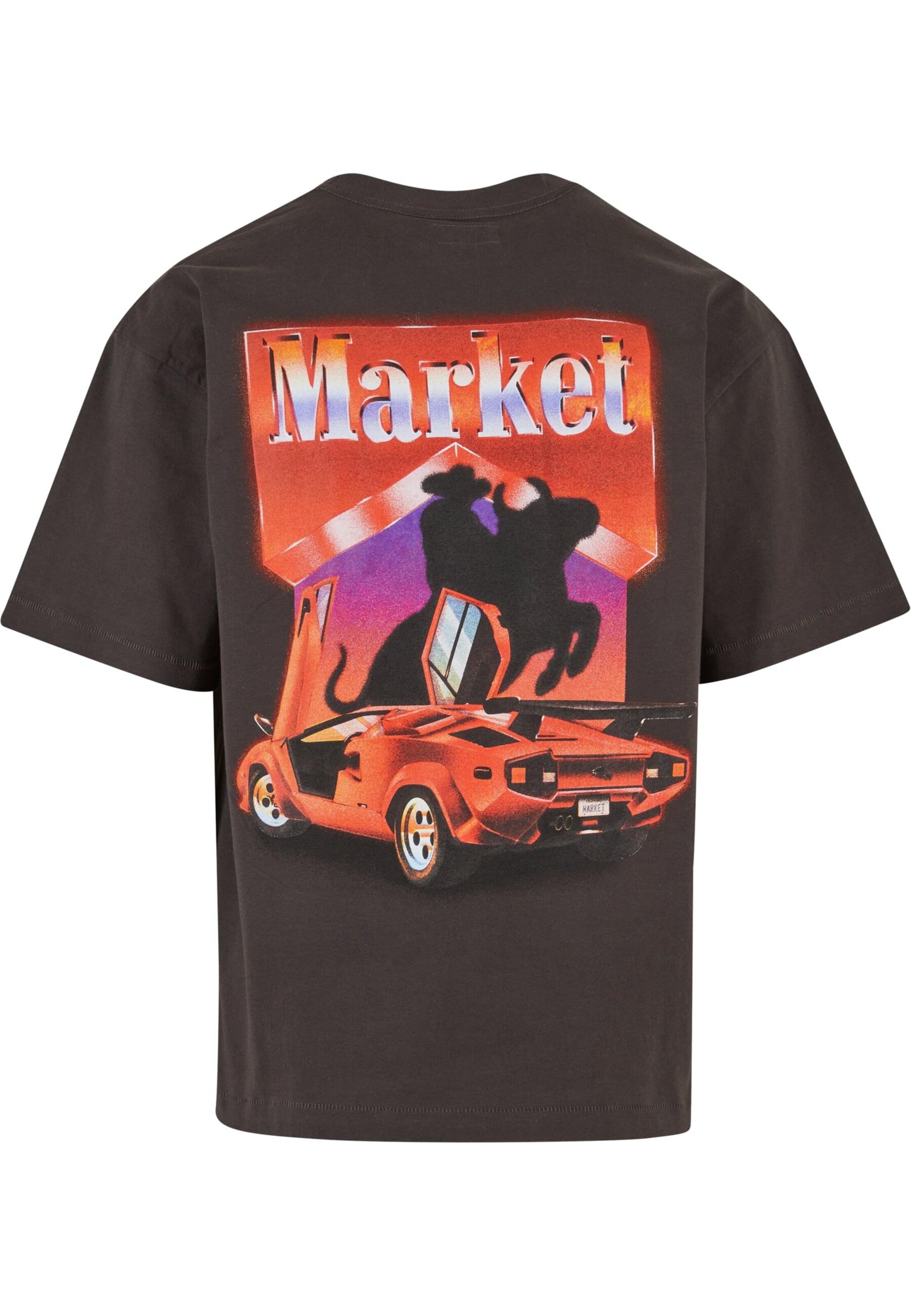 MARKET Póló 'Burllrider' - fekete