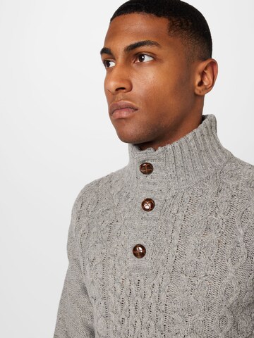 INDICODE JEANS Sweater 'Hamilton' in Grey