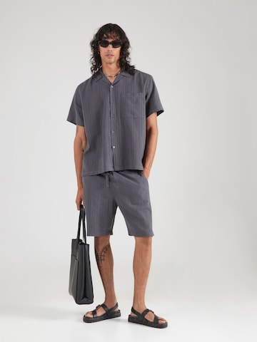 Only & Sons Comfort fit Button Up Shirt 'ONSVENTO' in Grey
